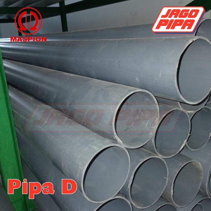 Grubyshop- Maspion Abu Pipa D 2 Inch Pvc 4 Meter Paralon 2" Abu