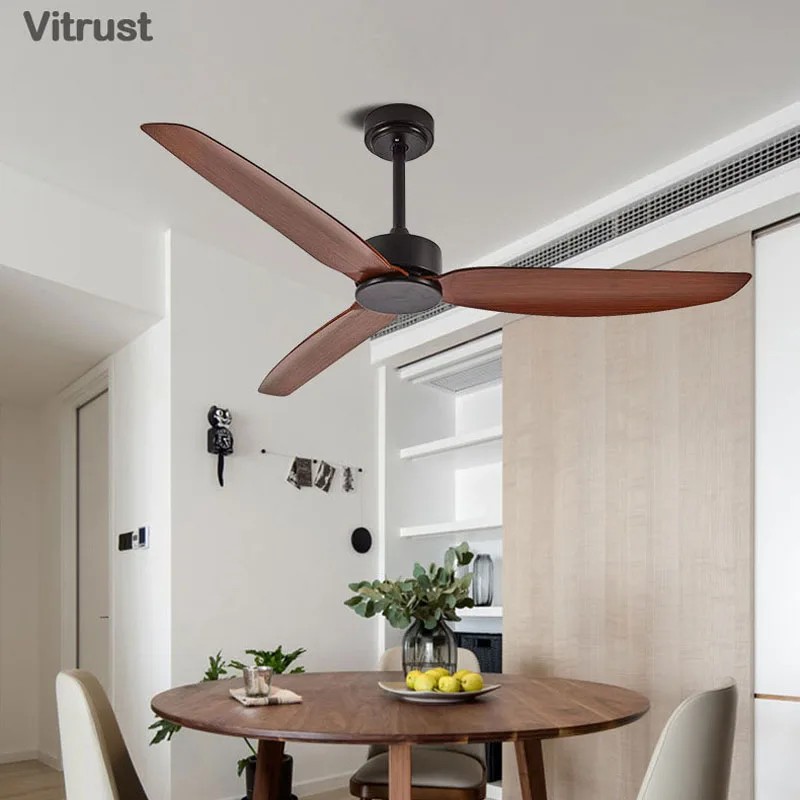 Simple Ceiling Fan with Remote Quiet Reversible DC Motor Ceiling Fan Ceiling Fan for Indoor or