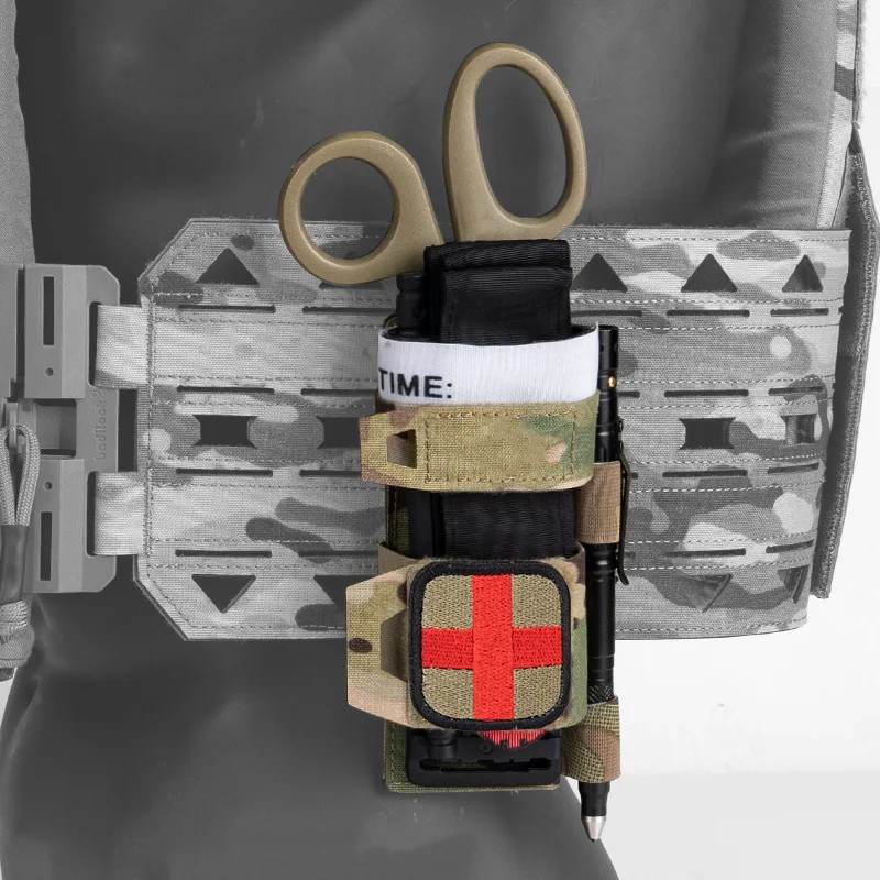 Tactical Tourniquee Pouch Survival Scissors Bag Trauma Shear Pouch Molle Scissor Holder Tactical