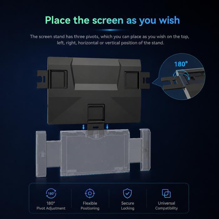 Promo Triple Portable Monitor Triple Laptop Screen Extender Dual 13.3Inch 1080P Lcd Monitors