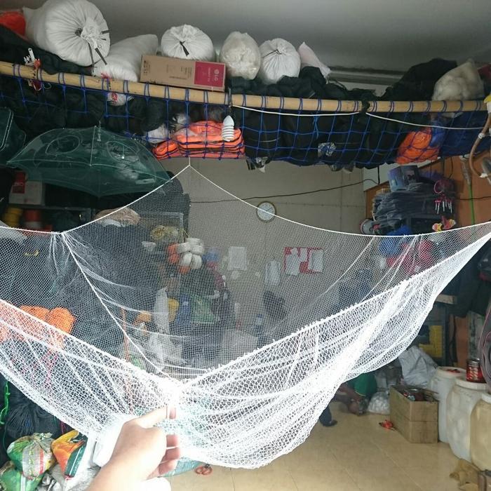 Anco ukuran 2x2 meter bahan nilon anco penangkap ikan anco panen ikan jaring ikan