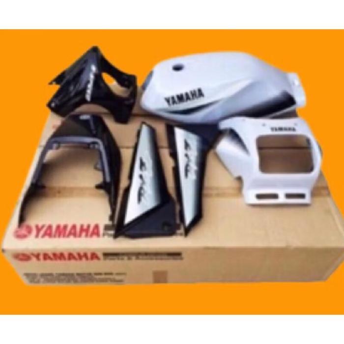 body set rxz millenium - body set rxz milenium mile - body rx z old lama - white black tanam stiker