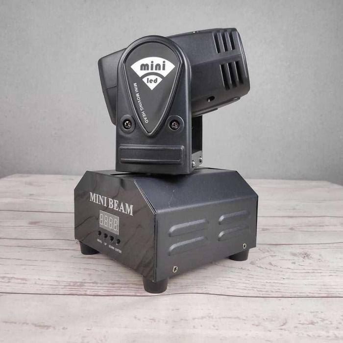 Led Mini Moving Head Spot Light Rgbw Lampu Lighting Panggung
