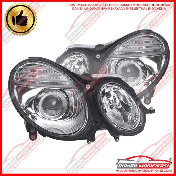 HEADLAMP - BENZ W211- E-CLASS 2003-2006 - CHROME - PROJECTOR