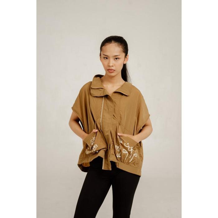 Dama Kara Alkisah Naomi Vest Zipper - Camel