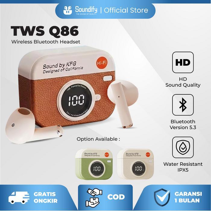 Sony Soundcore - Q86 Tws Hifi Extra Bass Earphone In Ear Wireless Enc Headset Bluetooth Mini