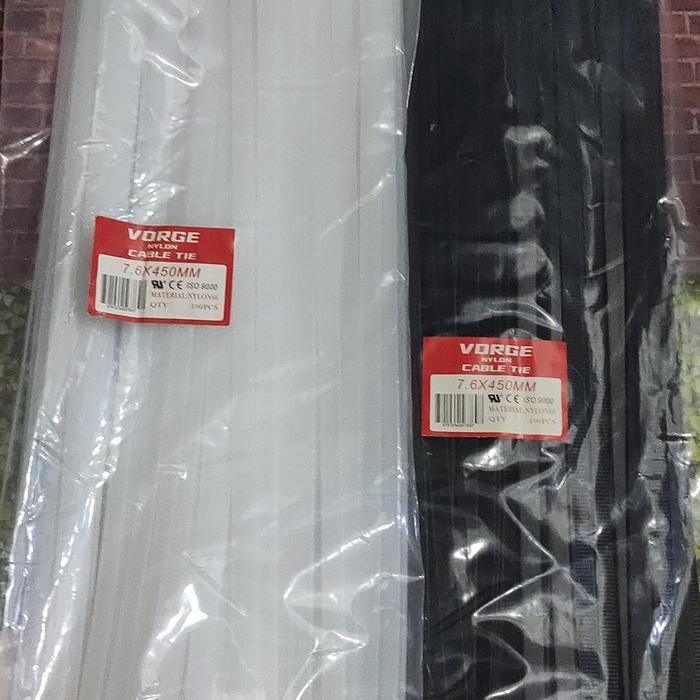 kabel Ties Cable pengikat VORGE 7.6 x 450 mm 7,6 x 45 cm 45cm 450mm 7.6x450 7,6x450
