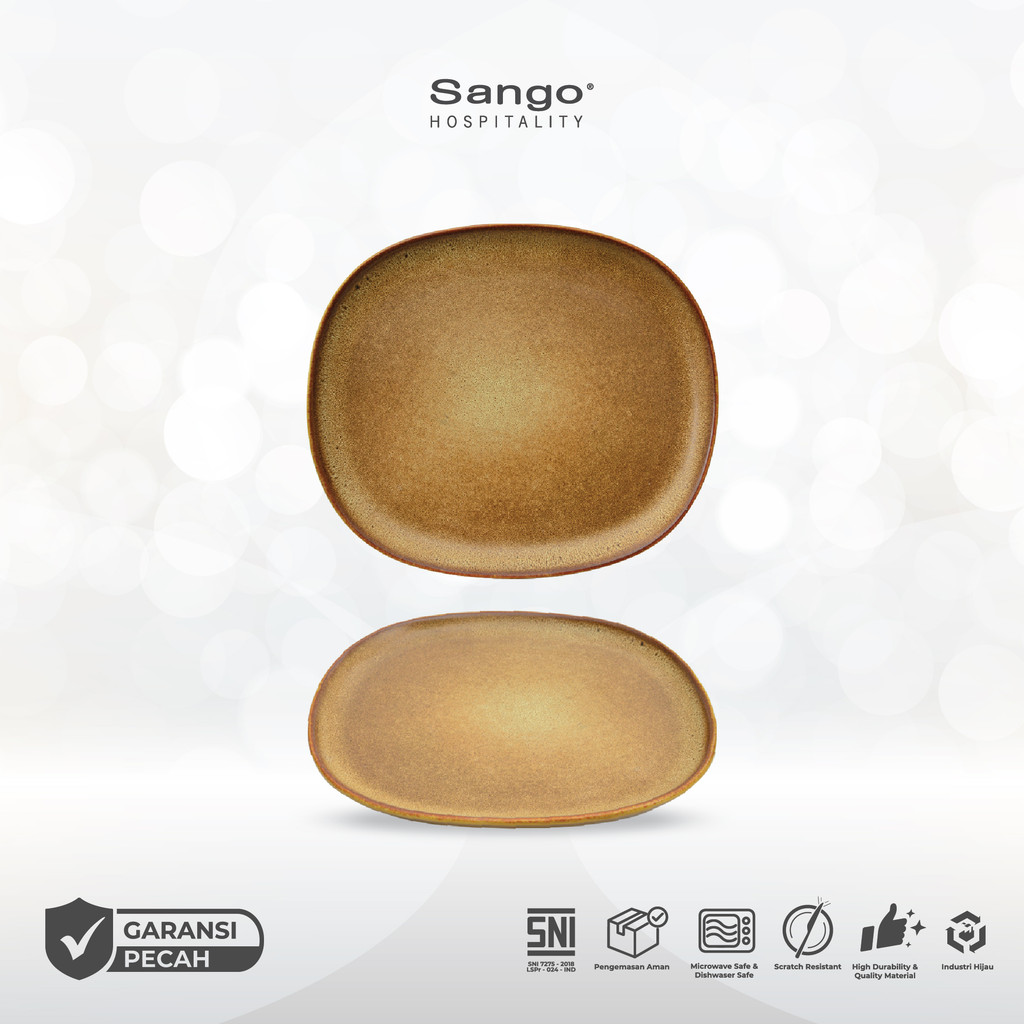 Sango Ora Arica Piring Salad/Dessert Besar Large Salad Dessert Plate Keramik Hotel Restoran Cafe