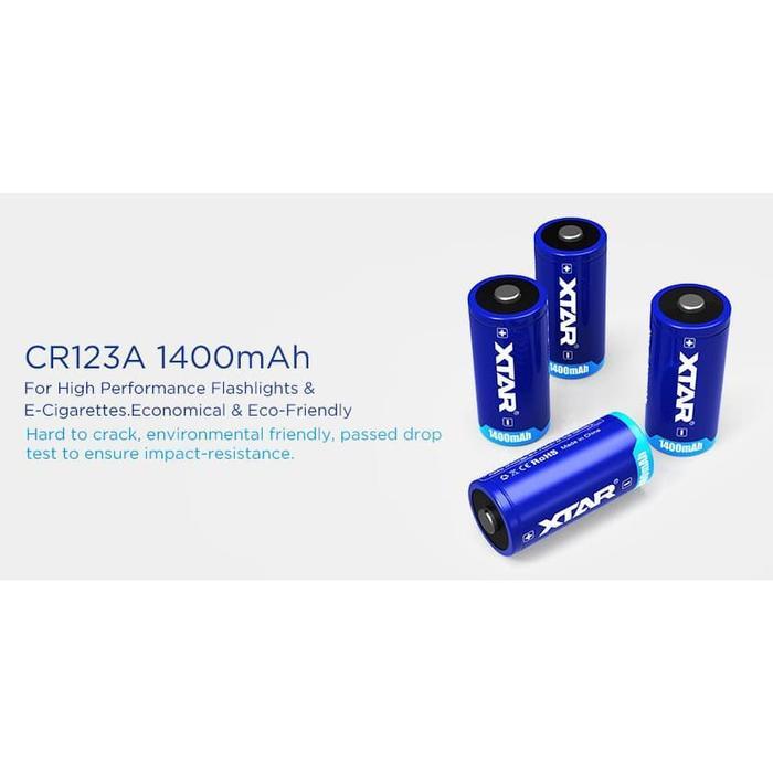 XTAR CR123A 1400mAh Non Rechargeable Battery