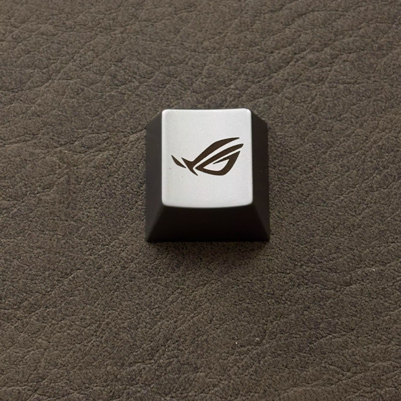 Attackfox Keycaps for Mechanical Keyboard Caps ROG Metal Keycap Laser Engraving Slayers Magnetic