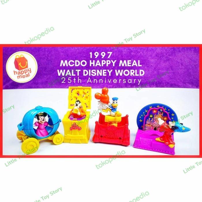WALT DISNEY WORLD 25TH ANNIVERSARY MCDONALD'S HAPPY MEAL 1997 TOYS MCD