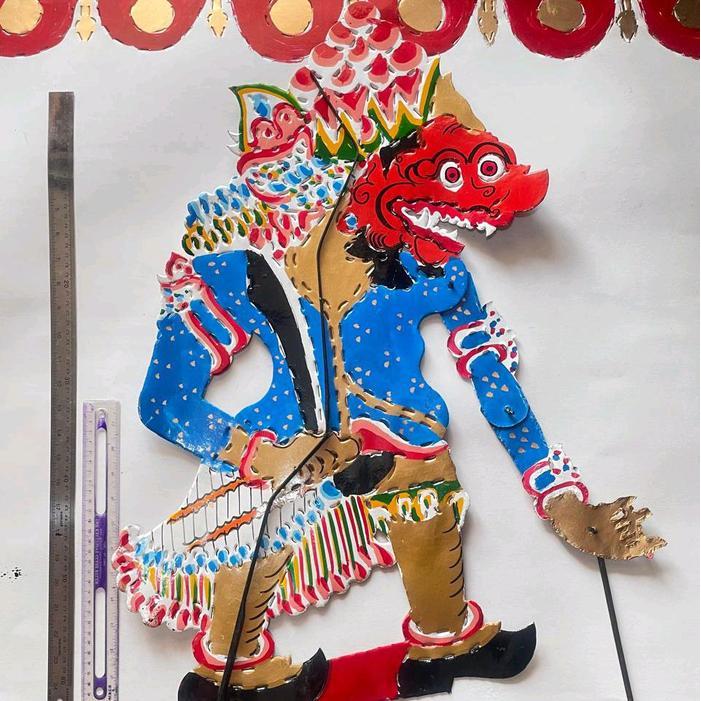 Wayang BATORO KOLO BUTO RATON AMRAL MERAH PUTIH KUMBOKARNO RAHWANA