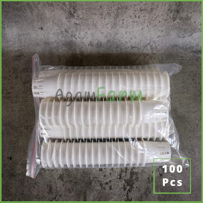 Netpot Hidroponik 5Cm Putih Paket 100Pcs Netpot Hidroponik 5 Cm Putih Netpot Hidroponik Putih