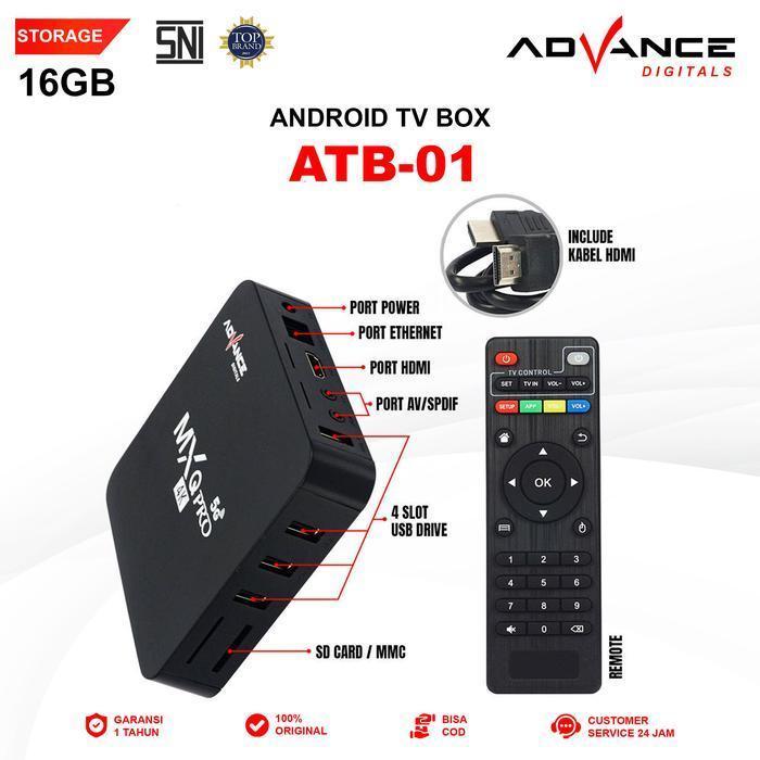 Diskon Advance Digitals - Set Top Box Dan Android Tv Box Stb Dvb-T2 Advance Stp-A01 V2, Set Top Box