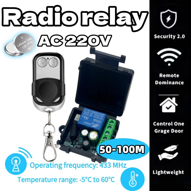 433Mhz Remote Control AC220V 230V SingleCH Modul Multifunction Wireless Remote Control