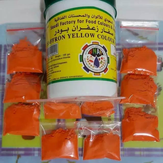 Bubuk saffron/safron/zafaron 20 gr - pewarna alami makanan