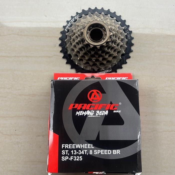 Pacific Sprocket Gear Gir 8 Speed Megarange Ulir Drat Sepeda Lipat Minion Federal Mtb Rb Balap Bs