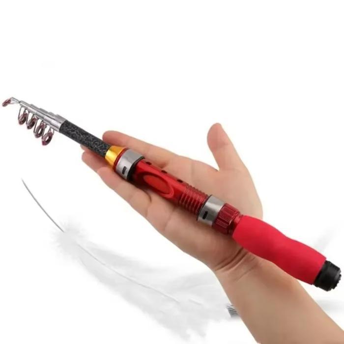 Dawai Pancing - Joran Pancing Teleskopik 1.0-1.7M Mini Joran Pancing Bagian Pendek Pengumpan