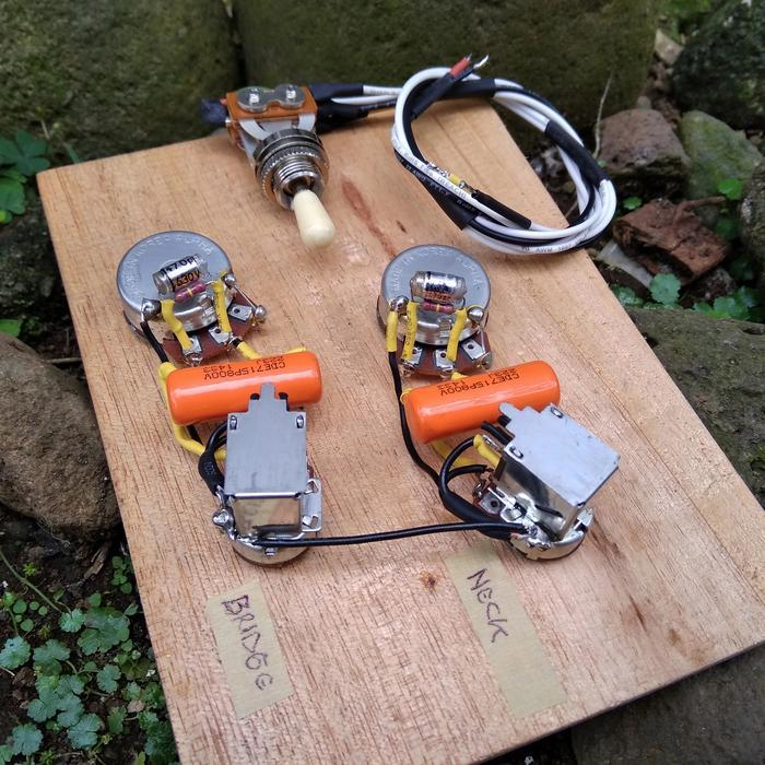 PROMO Wiring Gitar Les Paul 50s Gibson Epiphone With Push Pull Treble Bleed