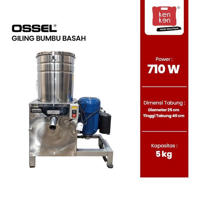 Mesin Giling Bumbu Basah Gilingan Bumbu Basah Kapasitas 5 Kg Stainless Steel