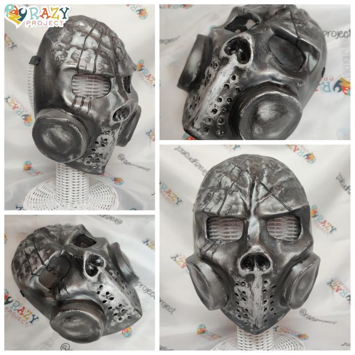 Topeng Cosplay Game Free Fire Oni Kitsune Sakura Skin Handmade Mask Festival Jepang Halloween