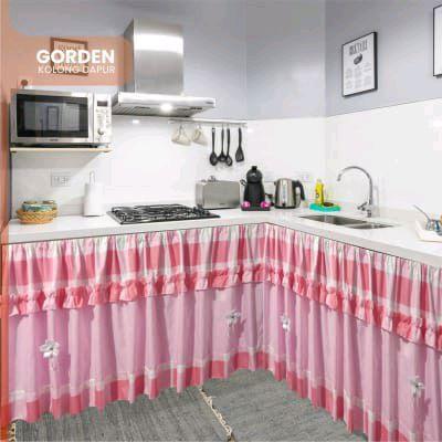 Premium Tirai Gorden Rumah Kolong Dapur Motif Terbaru Cantik Dan Elegan Shower Original