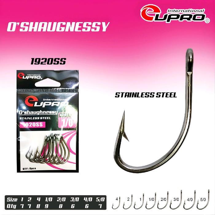 EUPRO O'SHAUGHNESSY 1920SS STAINLESS STEEL FISHING HOOK KAIL PANCING