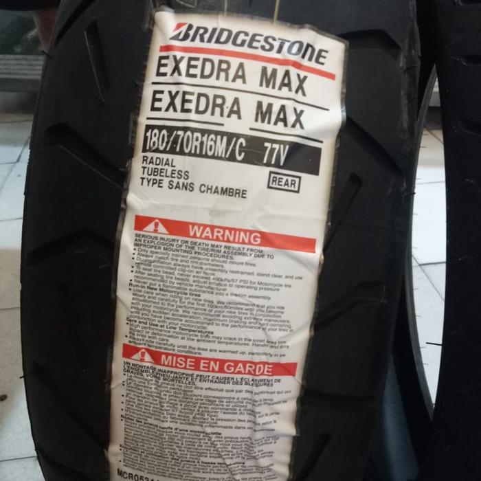 Ban Luar Bridgestone Exedra Max Ukuran 180/70-16
