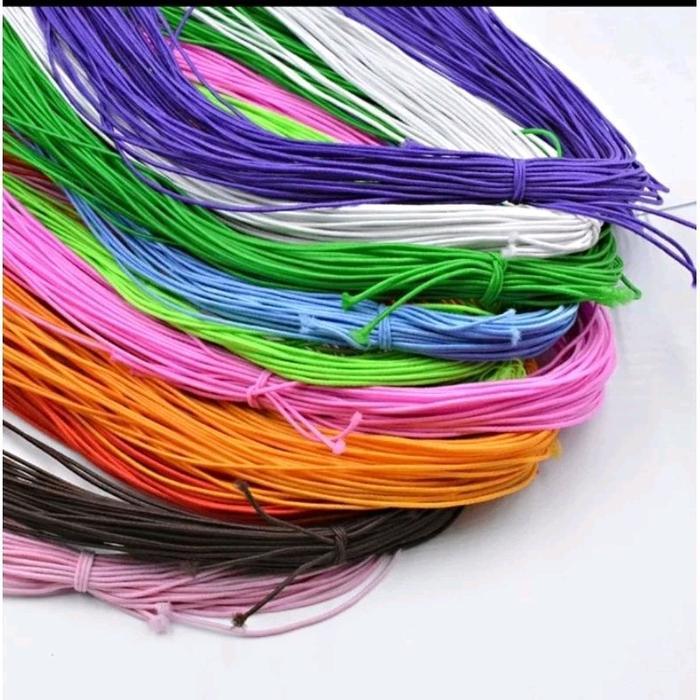 JTTOP TALI KARET ELASTIS TALI BENANG ELASTIS TALI MANIK MANIK GELANG BAHAN KERAJINAN TANGAN