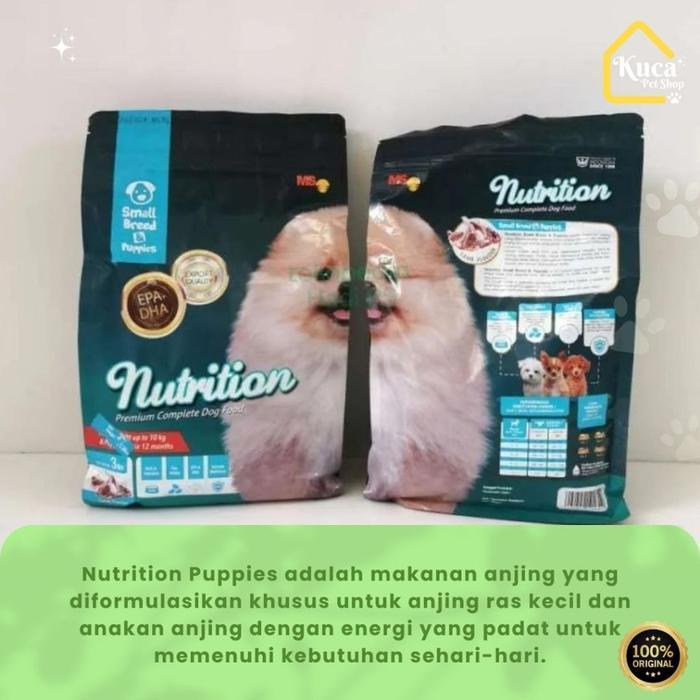 Nutrition Small Breed Puppy Makanan Kering Anjing 1.36Kg Dry Dog Food Anjing Mini Puppies Minipom