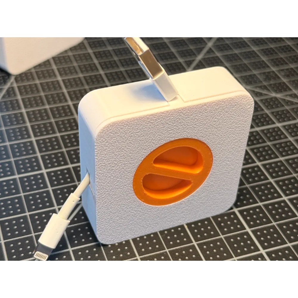 Square Cable Winder – Cable Winder Organizer, Portable, 3D Print