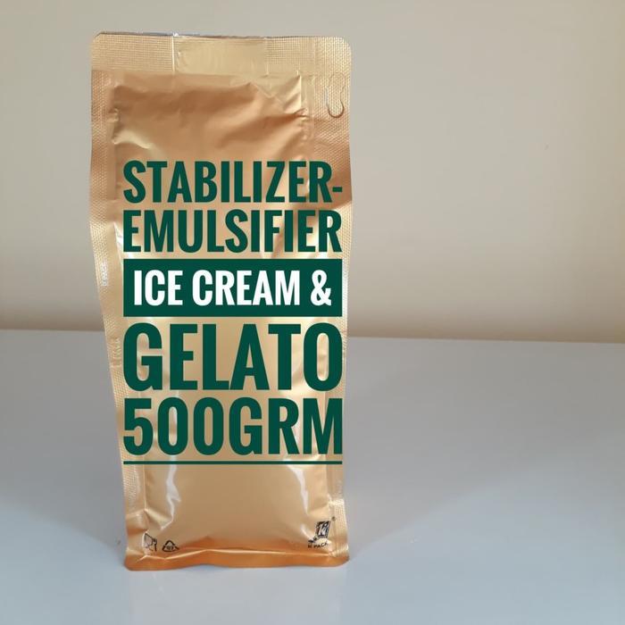 Stabilizer-Emulsifier Es Krim, Ice Cream & Gelato [Gold] - 500Grm Terjamin