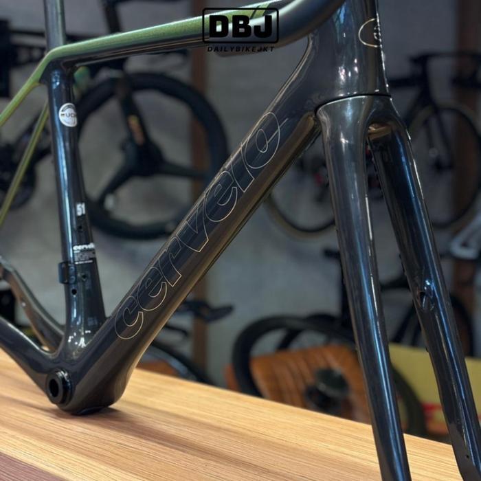 Cervelo Frameset R5 Lime Black Size 51 Include Handlebar Used