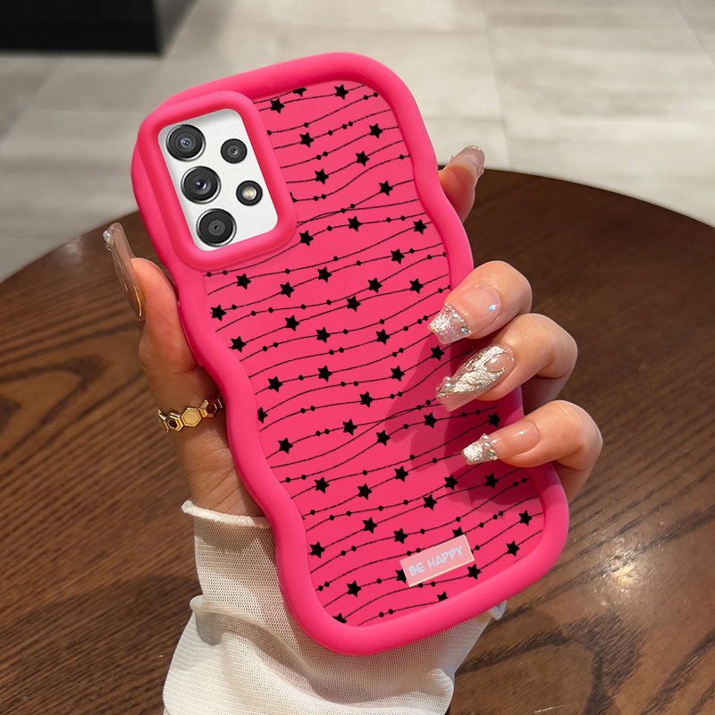 Casing Hp Untuk Samsung A52 4G A52 5G A52s Case Garis bintang Cesing Wave Gelombang Kesing Frosted S
