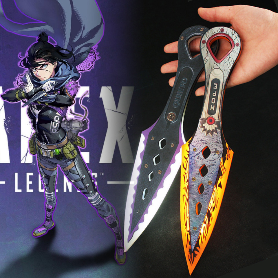 STOK TERBATAS  Luminous Apex Legends Kunai Katana Led Light Sword Anime Cosplay Prop Ninja Knife Rea
