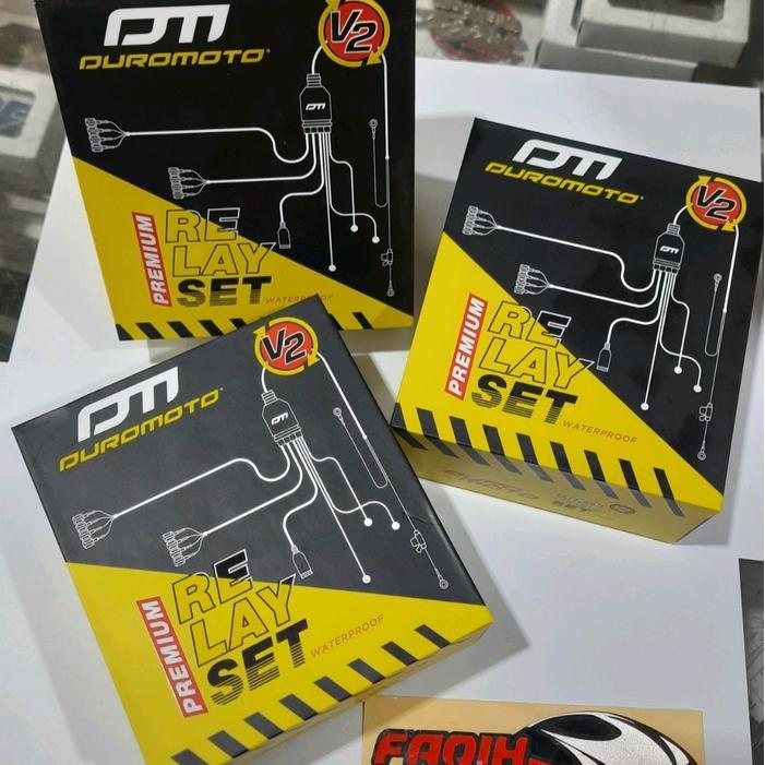 Duromoto Relay Set Lampu Tembak Motor Duromoto Original