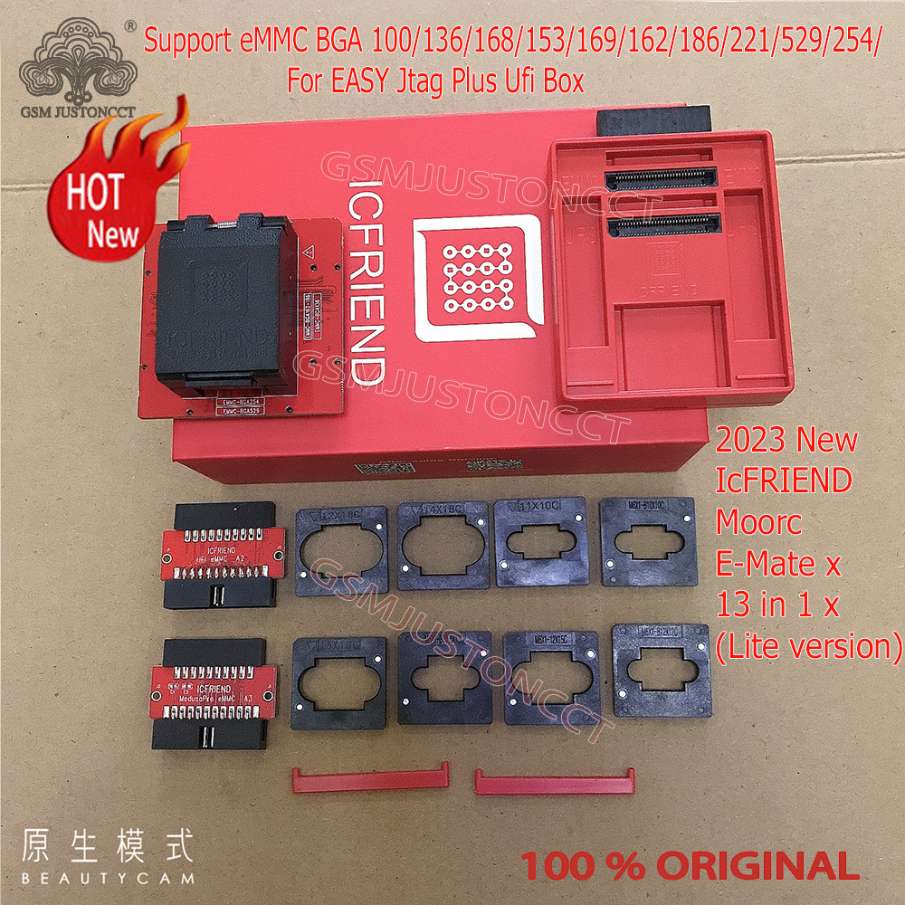PROMO   Simple version ICFriend High speed E-MATE X E MATE BOX EMATE EMMC BGA 13in1 for100 168 153 1