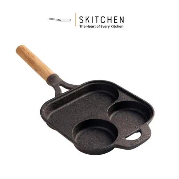 SKITCHEN Edinburgh Egg Pan (20 cm) Cast Iron Besi Cor Penggorengan Kotak Square Frying Pan