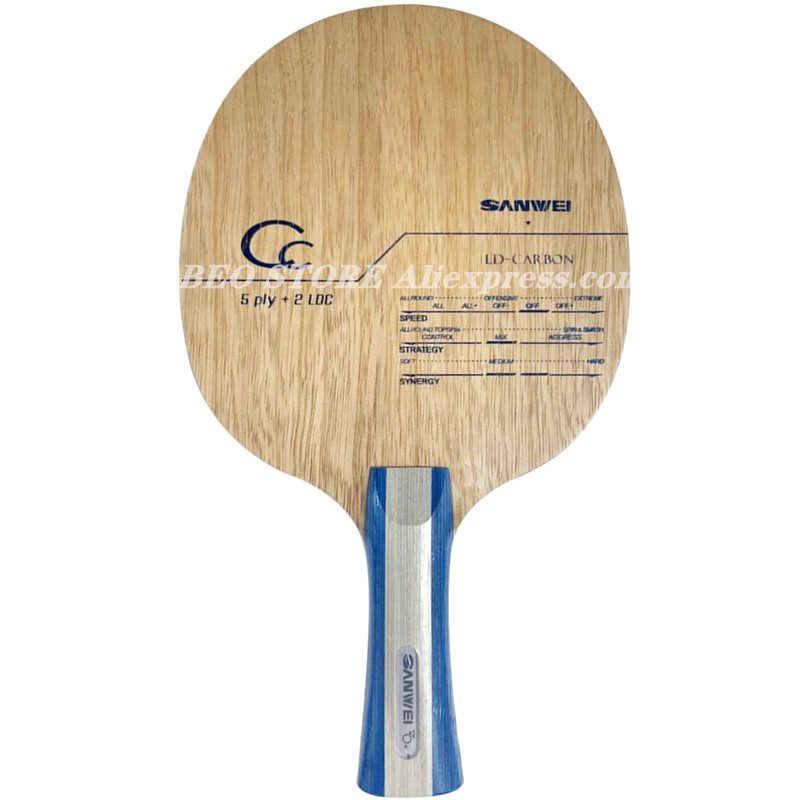 SANWEI CC Table tennis blade 5 wood+2 carbon OFF++ training without box ping pong racket bat paddle 