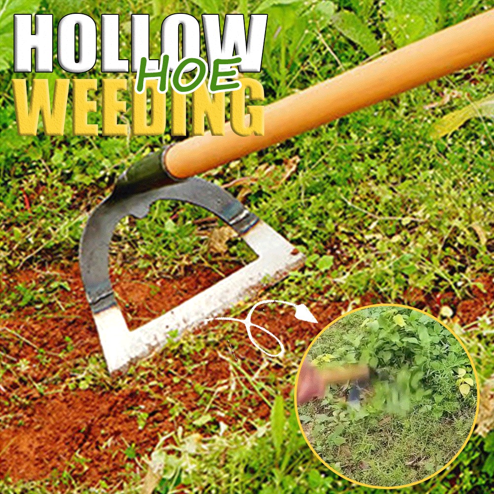 Hollow Hoe Weeding Rake Labor-saving Weeding & Loosening Soil Artifact Harrow Thickened Steel Weedin