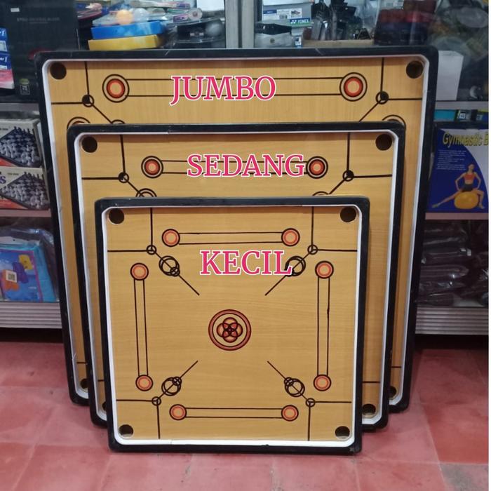 Best Seller Papan Karambol Ukuran Lengkap Dari Smini - L Free Biji Bubble Dan Fragile Original