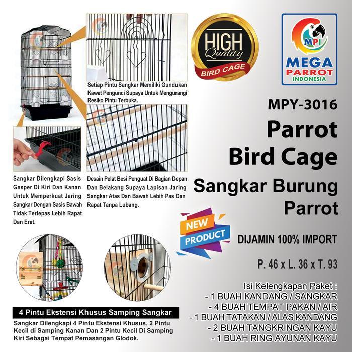 Kandang / Sangkar Burung Parrot MPY-3016 Gratis Ongkir
