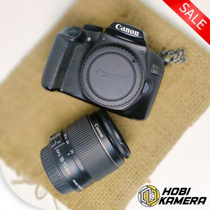 Kamera Dslr Canon 1300d Lensa 18-55mm Lengkap Dos Free tas - Second