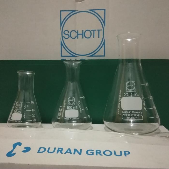 ERLENMEYER GLASS, NN, 250 ML, DURAN