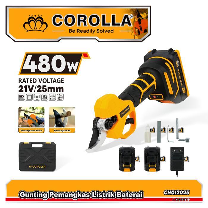 Corolla Gunting Dahan Listrik Gunting Taman Elektrik Garden Cordless Scissors Pemangkas Dahan