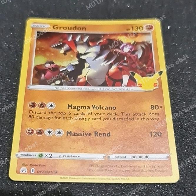 Pokemon Card Groudon Celebration