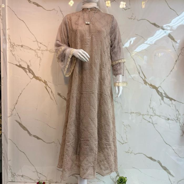 Gamis Amora Bordir Mewah Elegan