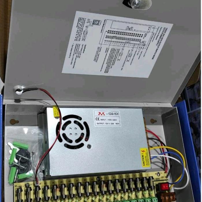 Power Supply 20A 12V / Power Box Power Supply Cctv