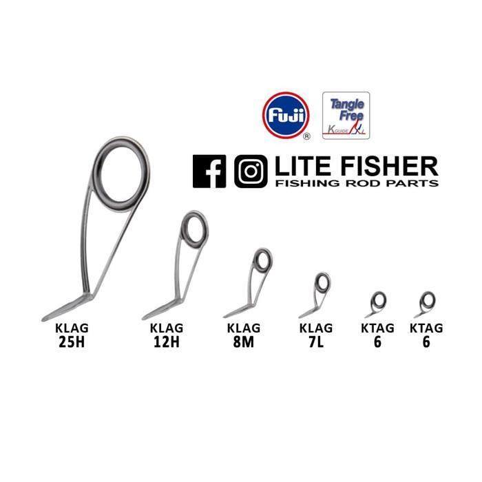 DISKON Ring Guide Set FUJI KLAG25H-6 Medium Light READY STOCK