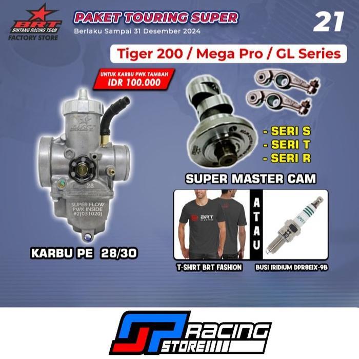 Langsung diproses Paket Touring 21 Tiger BRT - Karbu PE PWK - Master Cam RRA